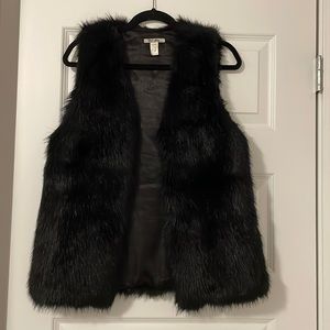 Faux fur vest